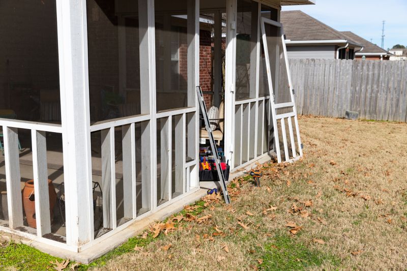 Cement Porch Installation detail